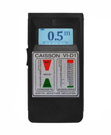 CAISSON indicatie vochtmeter VI-D1 
Voor hout en bouwmaterialen
